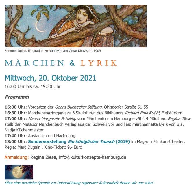 Märchen und Lyrik, 20.10.2021