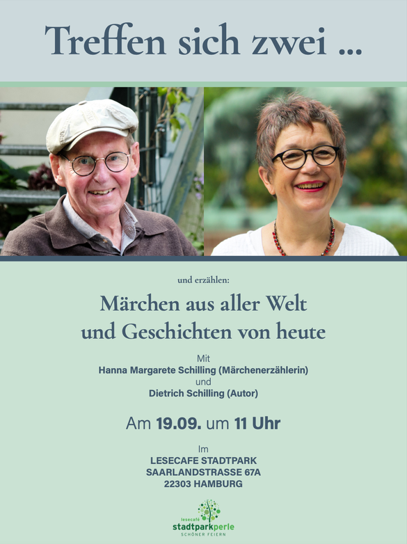 Treffen sich zwei – Lesecafé Stadtpark